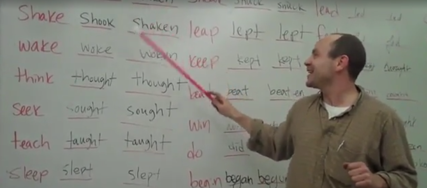 apprendre verbes irréguliers anglais