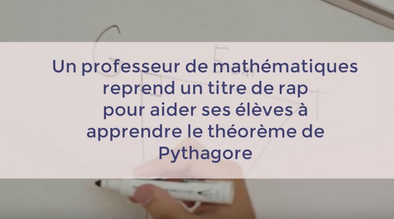 Un professeur de math\u00e9matiques reprend un titre de rap 